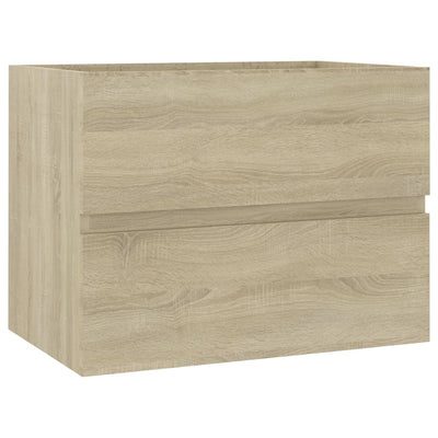 vidaXL Bathroom Furniture Set Sonoma Oak Engineered Wood